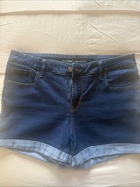 Old Navy Dark Blue Rockstar Denim Shorts